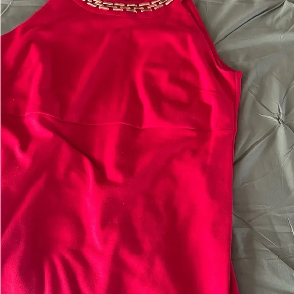 MICHAEL Michael Kors Red Chain-Detail Mini Dress - Picture 3 of 10